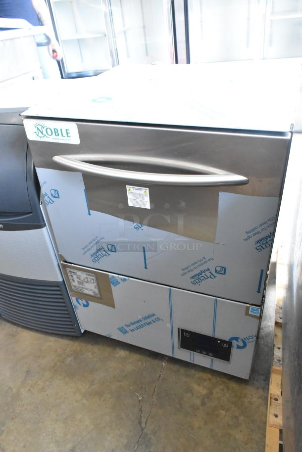 Brand new Noble Wareforce UH30-E stainless steel commercial dishwasher with protective packaging. Energy efficient, high temp, 208/230V.