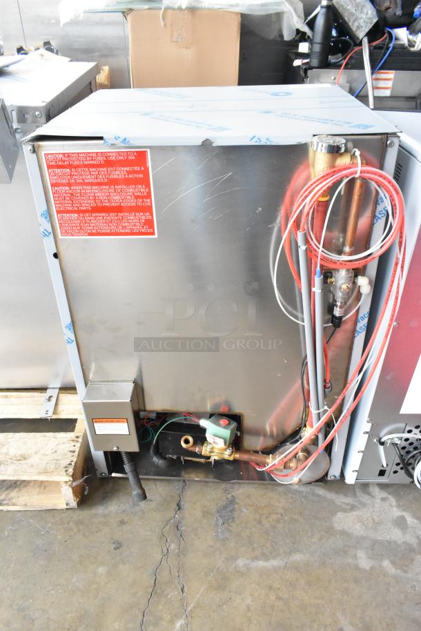 BRAND NEW Noble Wareforce UH30-E stainless steel commercial dishwasher, high-temp, energy-efficient, 208/230V, 1 phase.