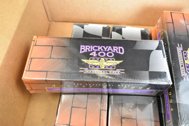 IN ORIGINAL BOX! Brickyard 400 Inaugural Race 1994 figurine, unopened, featuring Indianapolis Motor Speedway logo.