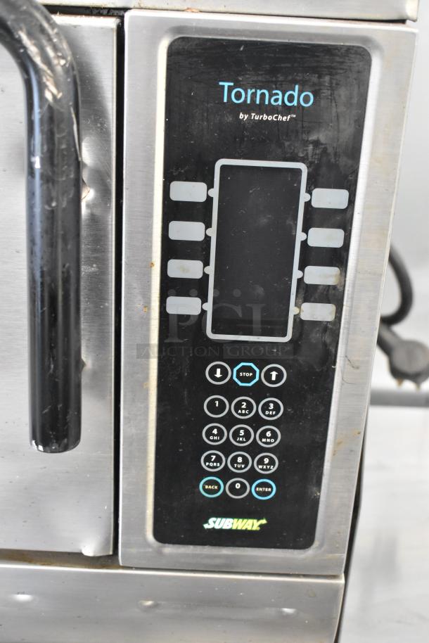 Turbochef NGC Stainless Steel Rapid Cook Oven, electric, 208/240 volts, 1 phase, Subway branding visible, keypad control.