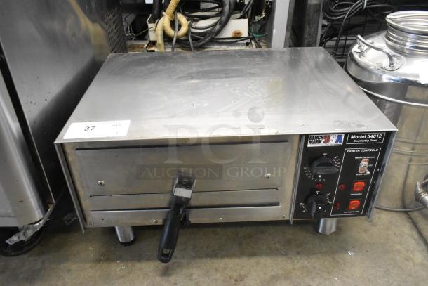 2022 Benchmark USA 54012 stainless steel commercial countertop pizza oven, electric powered, 120V, good condition.