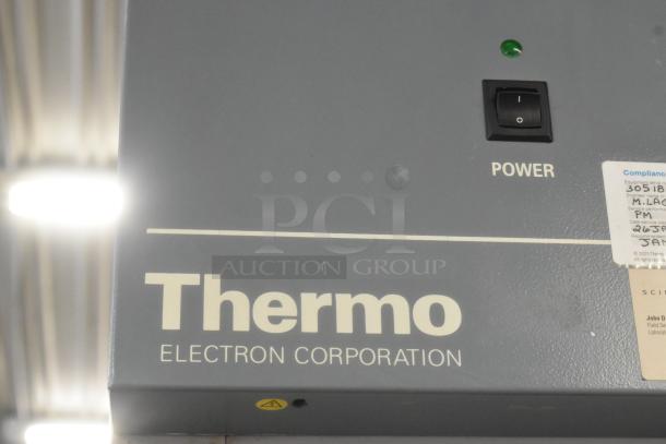 Thermo 3920 Environmental Chamber Incubator, single door, 120V, 1-phase, model 3920, Thermo logo and power switch visible.