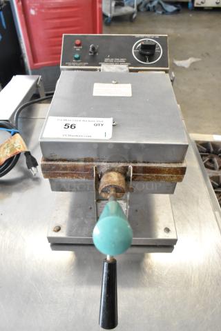 Gold Medal 5024 Metal Commercial Countertop Waffle Maker. 120 Volts, 1 Phase. - Item #1195380
