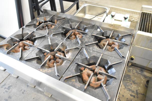 2023 Cooking Performance Group 6 burner stainless steel range, model 351RCPG36NL, natural gas, 132,000 BTU.