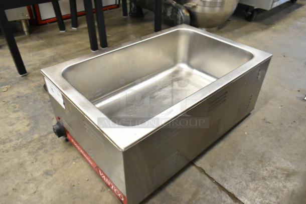 Avantco 177W50 stainless steel commercial food warmer, countertop model, 120 volts, 1 phase, used condition.