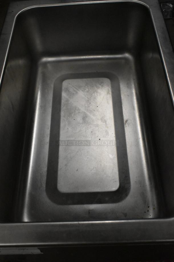 Avantco 177W50 stainless steel countertop food warmer, 120 volts, 1 phase, good condition, visible interior wear.