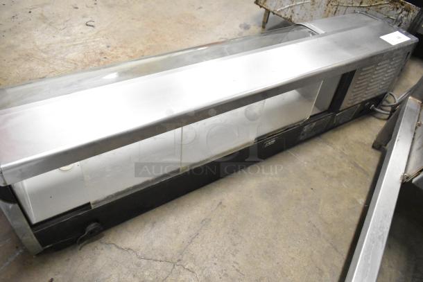 Sakura Metal Commercial Countertop Refrigerated Merchandiser Display Case, 1115 Volts, 1 Phase, stainless steel, used condition.