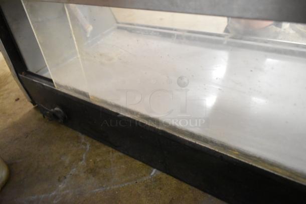 Sakura Metal Commercial Countertop Refrigerated Display Case, 1115 Volts, 1 Phase, in used condition. Visible surface wear.