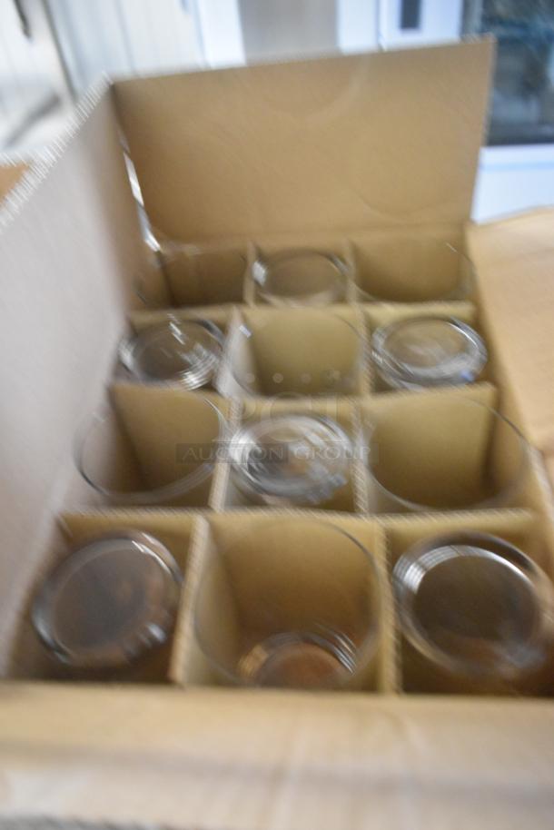 Box of 12 Bormioli Rocco Bodega 12.5 oz. medium tumblers from Steelite International, new condition, in original packaging.