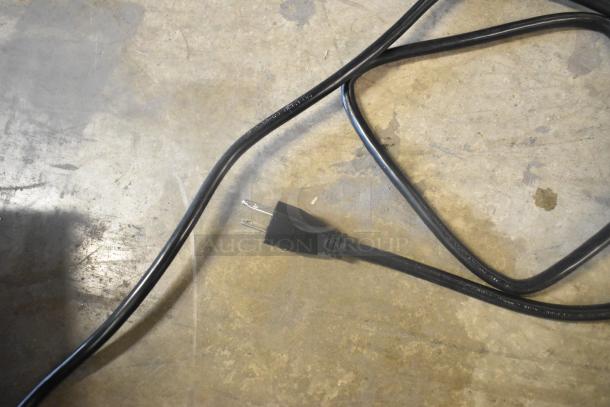 Black power cord for Lavex Silver ABS Plastic Automatic Hand Dryer. Suitable for 110/120 Volts, 1 Phase.
