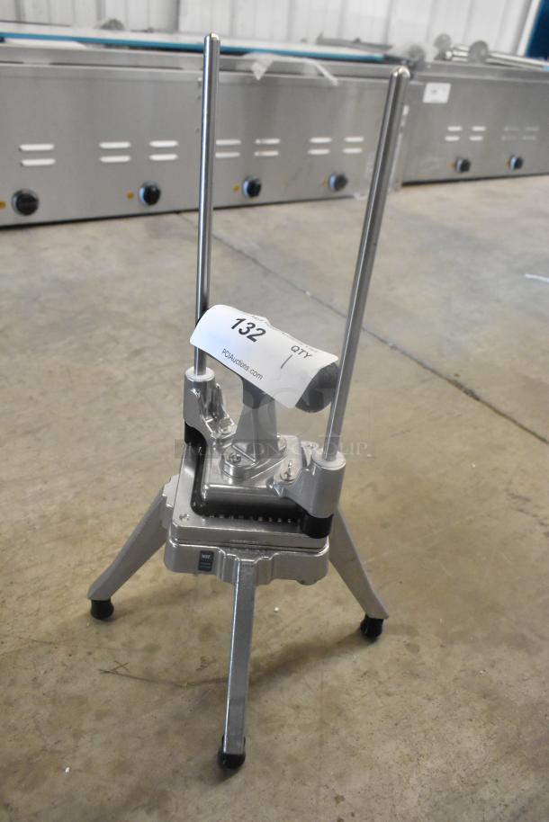 Brand new Choice 40750D vegetable dicer with 1/2" blade. Scratch and dent condition, hardware visible, NSF certified tag.