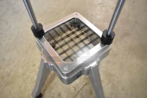 BRAND NEW SCRATCH AND DENT Choice 40750D 1/2" Vegetable Dicer, sturdy metal frame, grid blades for food prep, minor scratches.