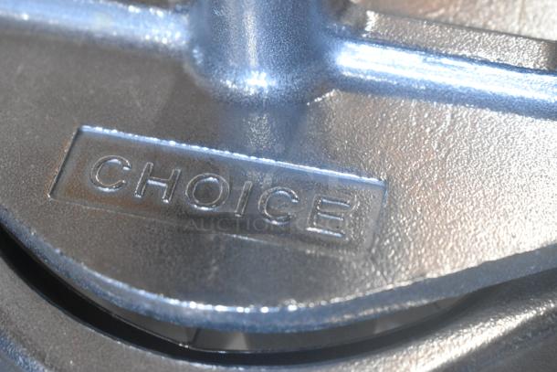 BRAND NEW SCRATCH AND DENT! Choice 4078WDG 8 section wedge cutter. "CHOICE" label visible. Ideal for fruits/vegetables.