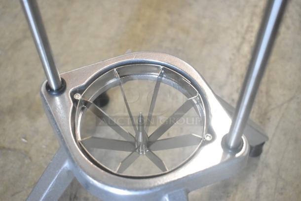 "Brand new Choice 4078WDG 8-section fruit/vegetable wedge cutter, stainless steel blades, minor scratches, excellent condition."