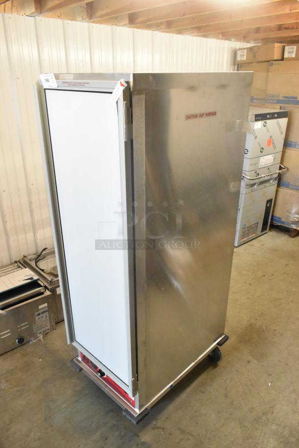 BRAND NEW 2025 Avantco 177HEAT1836I heated holding cabinet, metal finish, clear door, on casters, 120V, 1 phase.