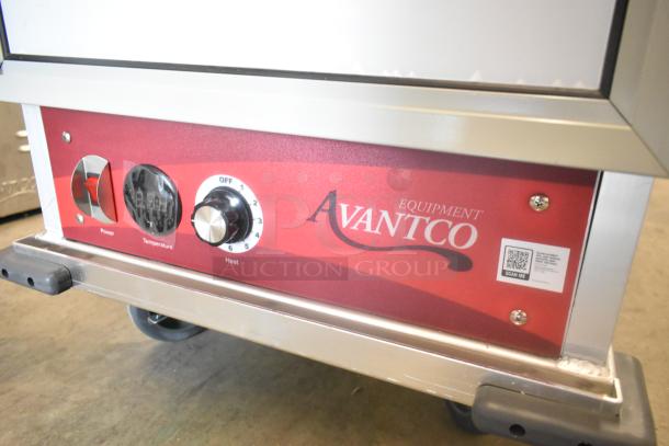 BRAND NEW Avantco 177HEAT1836I heated holding cabinet, clear door, commercial casters, 120V, 1 Phase, minor scratches.