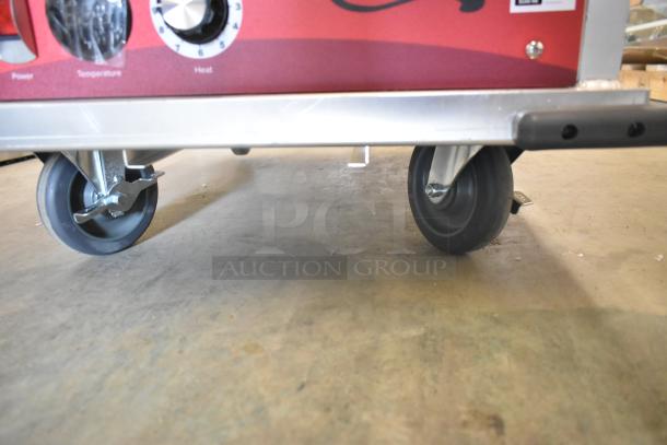 BRAND NEW 2025 Avantco 177HEAT1836I insulated heated holding cabinet, clear door, commercial casters, 120V, 1 phase.