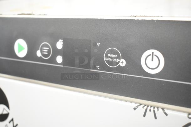 Brand new Hobart CDL dishwasher control panel, showing temperature controls and power button. Scratch and dent condition.