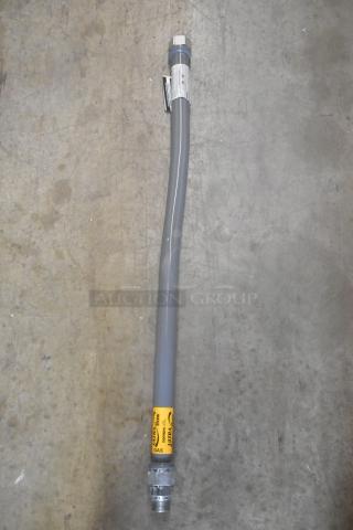 Brand new Dormont Ultra Flow gas hose, scratch and dent condition. Features secure connectors and labeled for gas use.