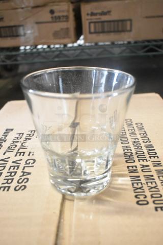 5 boxes of 12 Libbey 15970 Gallery 11.5 oz. stackable rocks glasses, new scratch and dent. Customizable, durable design.