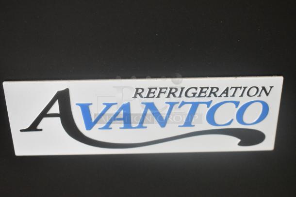 Brand new 2024 Avantco 31" black glass door merchandiser freezer, model 178GDC24FHCB, with LED lighting, 115V.
