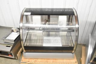 BRAND NEW Vollrath HDE8136 36" Countertop Curved Glass Heated Display Cabinet, 120 Volts, 1 Phase, minor scratches.