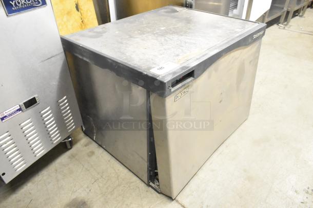 Scotsman C0530SW-1A commercial ice head, stainless steel, 115V, 1 phase, visible wear. Prodigy label, serial tag attached.