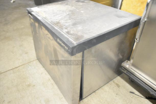 Scotsman C0530SW-1A stainless steel commercial ice head, 115 volts, 1 phase, visible wear, model label on front.