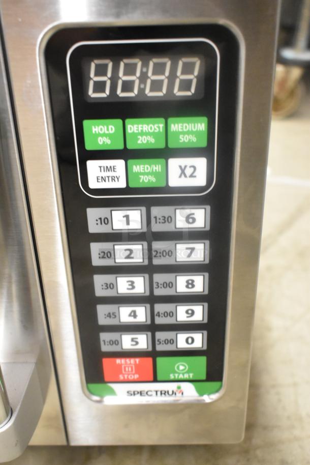 Winco EMW-1000ST stainless steel commercial microwave, keypad controls, 120 volts, 1 phase, model EMW-1000ST.