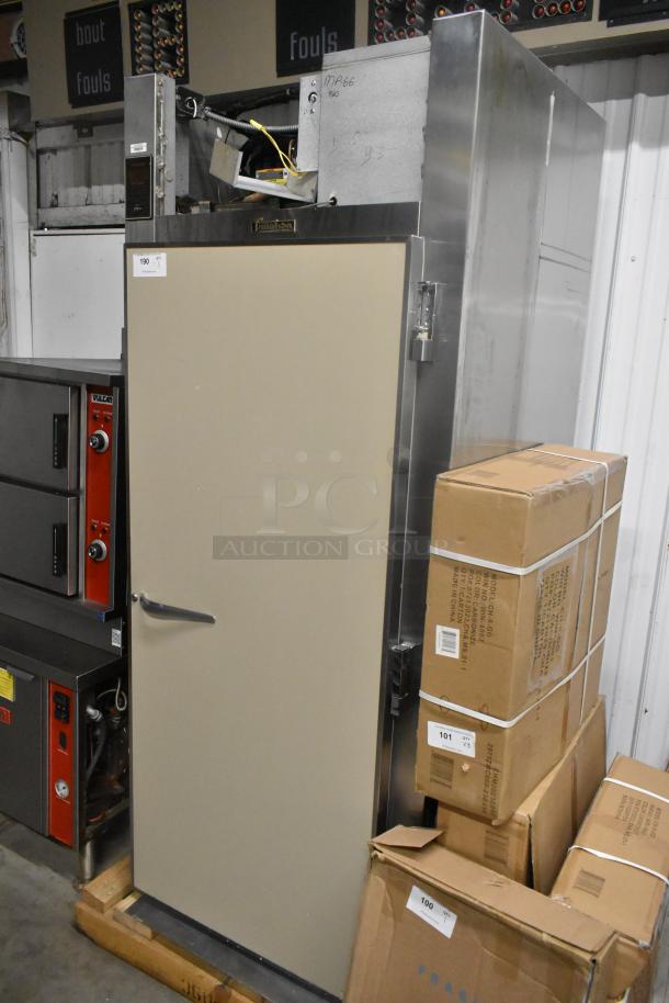 Traulsen RRI 1-32LPUT stainless steel commercial single-door reach-in cooler, 115 volts, 1 phase, good condition.