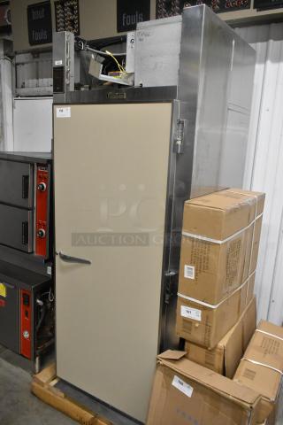 Traulsen RRI 1-32LPUT stainless steel commercial single-door reach-in cooler, 115 volts, 1 phase, good condition.