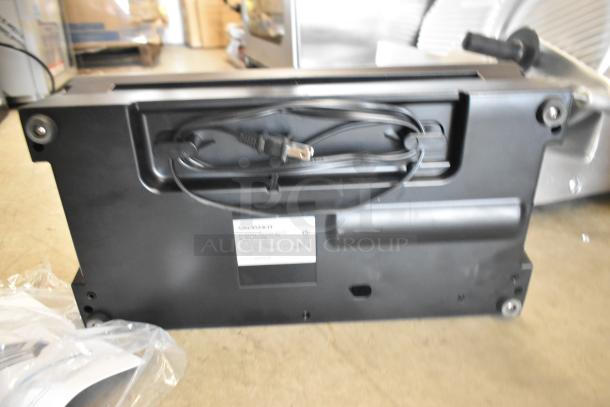 BRAND NEW 2024 VacPak-It 186VSM12PRO vacuum sealer base, showing plug and label. Scratch and dent condition.