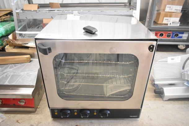 BRAND NEW Vollrath COV-208240-HS stainless steel half size countertop convection oven, 208-240V, 1 phase, with minor scratches.