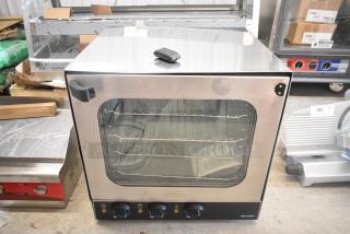 BRAND NEW Vollrath COV-208240-HS stainless steel half size countertop convection oven, 208-240V, 1 phase, with minor scratches.
