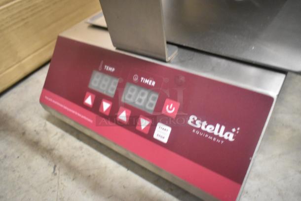 BRAND NEW Estella 348WSMXS2A stacked waffle maker, stainless steel, 120V, 1 phase. Scratch and dent condition, digital display.