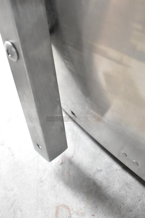 Hatco GRFHS-PT26 Glo-Ray 29" stainless steel fry holding station, new condition, minor scratches, portable design.
