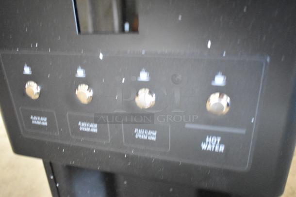 "Brand new Avantco 177PBD3 cappuccino machine with three 3.7 lb. hoppers and control panel, 120V, 1 Phase, scratch and dent."