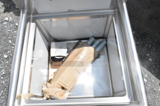 Brand new Steelton 522CS11818N stainless steel commercial sink, 18-gauge, one compartment, 18" x 18" x 12" bowl.