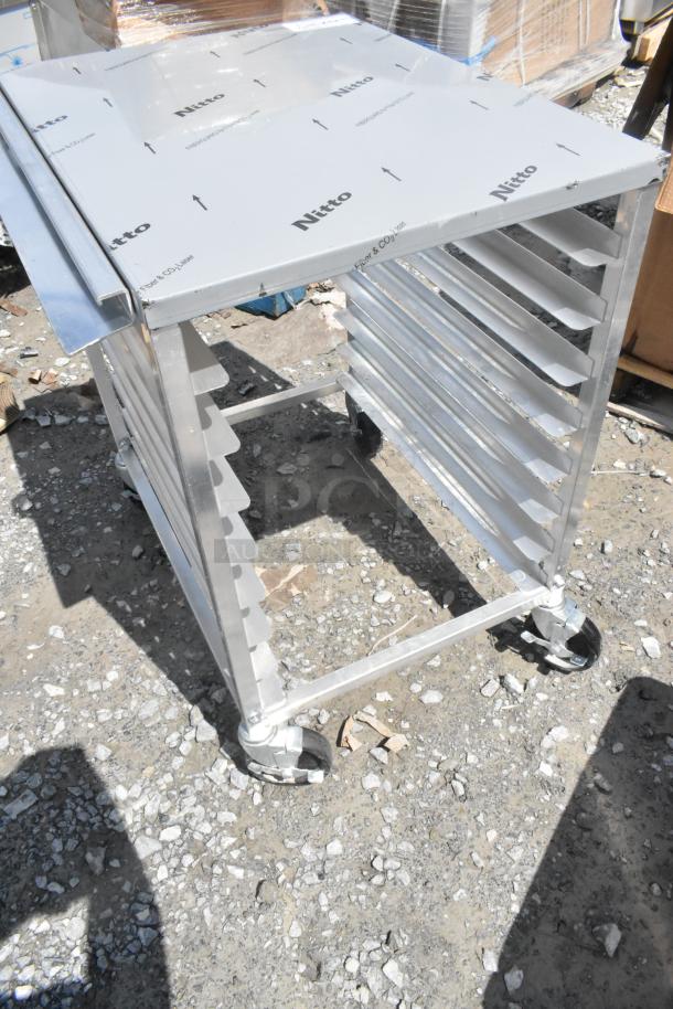 BRAND NEW Regency 600UPR8WTELS 8 Pan Aluminum Undercounter Rack with Stainless Steel Top, Scratch and Dent Condition.