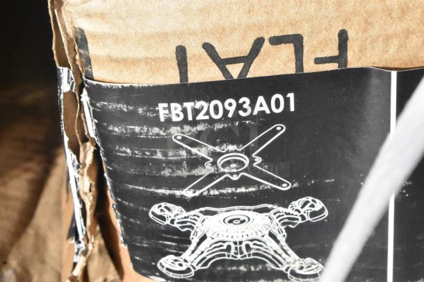 Crate labeled FBT2093A01 with damaged packaging, containing 20 brand new scratch and dent items.