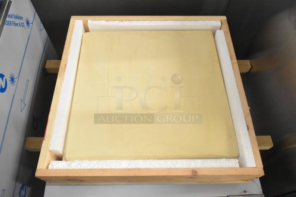 Brand new Blodgett 1415 countertop oven in packaging with scratch and dent, includes cooking stone, 208V, 3-phase electric.