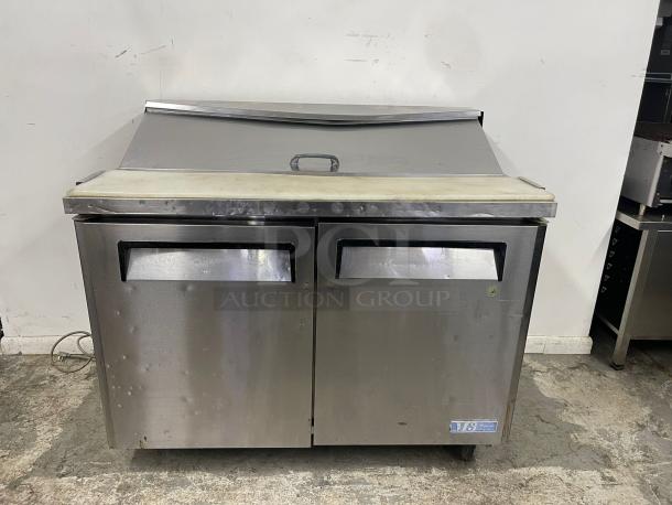 Turbo Air MST-48-N M3 Series 48" 2 Door Stainless Steel Refrigerated Sandwich Prep Table - Image 1 of 6