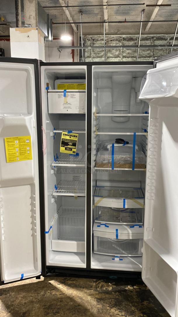 AMAZING BRAND NEW ! Side-by-Side Refrigerator with External Ice & Water Dispenser - Stainless Steel - Image 2 of 6