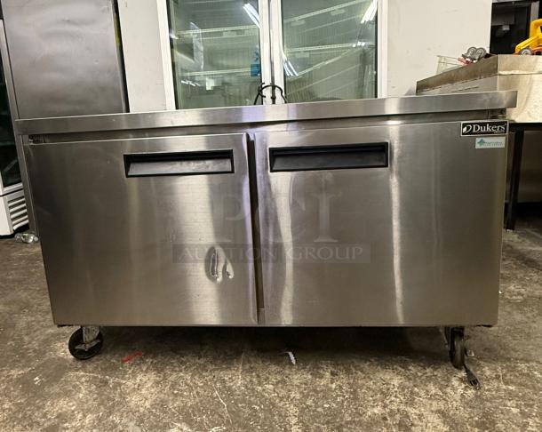 DUKERS DUC60F 2-Door Undercounter Commercial Freezer in Stainless Steel - Image 1 of 6