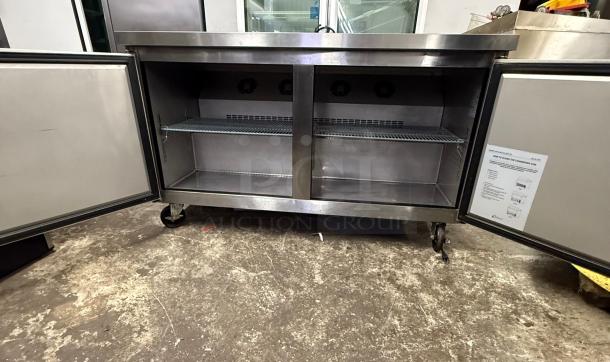 DUKERS DUC60F 2-Door Undercounter Commercial Freezer in Stainless Steel - Image 2 of 6