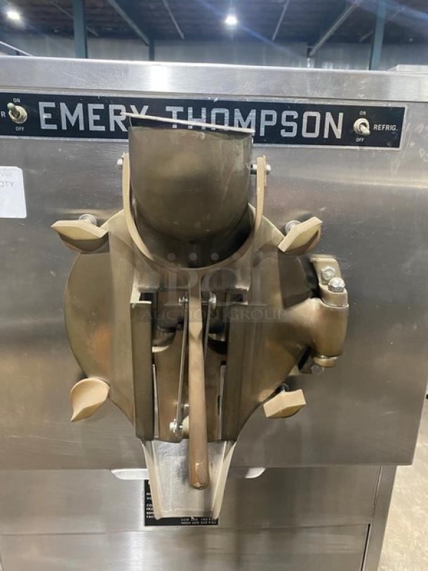 Emery Thompson Commercial Stainless Steel Electric Powered Floor Mounted Ice Cream/Frozen Yogurt Batch Freezer Machine! Model: 20NW SN: 29377! 220V 3 Phase! - Image 5 of 7
