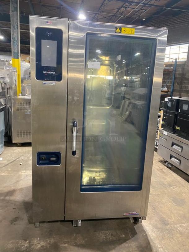 Alto-Shaam! 2014! Late Model! Combitherm Proformance Series Commercial Stainless Steel Natural Gas Powered Roll-In Combi Oven! With Programmable Touchscreen Control! Model: CTP20-20G SN: 1486492-000! 120V 1 Phase! - Image 1 of 9