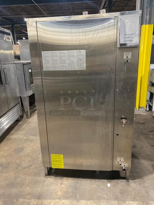 Alto-Shaam! 2014! Late Model! Combitherm Proformance Series Commercial Stainless Steel Natural Gas Powered Roll-In Combi Oven! With Programmable Touchscreen Control! Model: CTP20-20G SN: 1486492-000! 120V 1 Phase! - Image 3 of 9