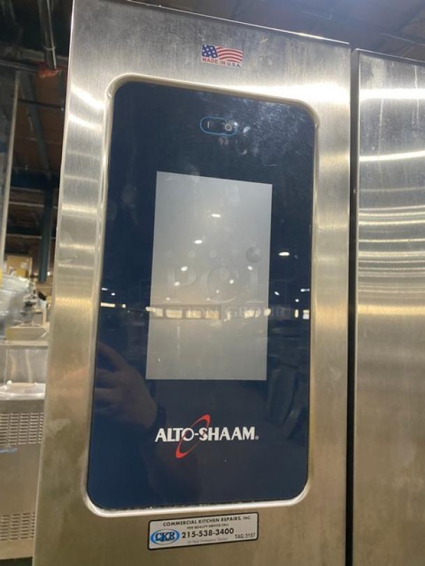 Alto-Shaam! 2014! Late Model! Combitherm Proformance Series Commercial Stainless Steel Natural Gas Powered Roll-In Combi Oven! With Programmable Touchscreen Control! Model: CTP20-20G SN: 1486492-000! 120V 1 Phase! - Image 6 of 9
