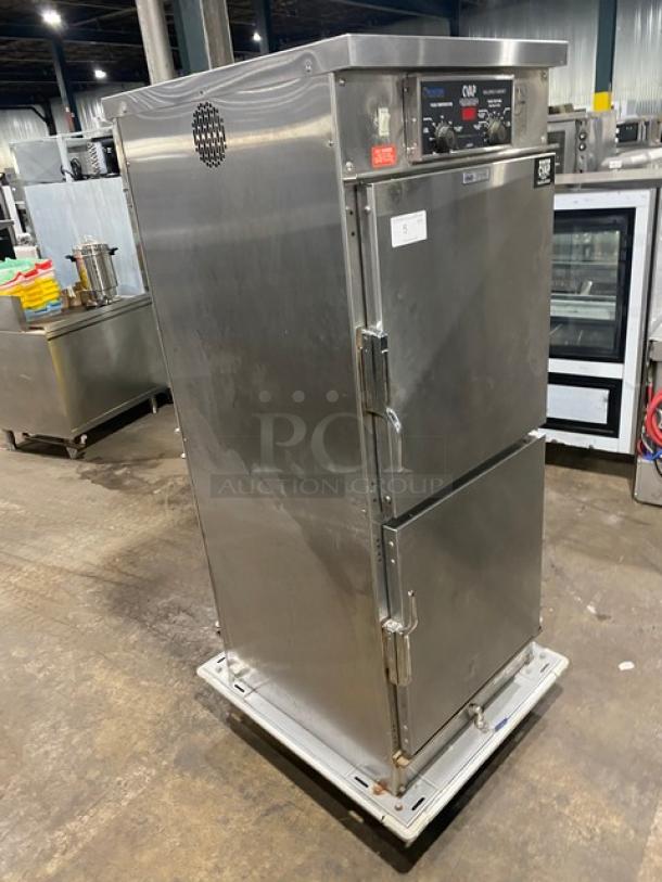 Winston Industries Cvap-4000A Series Commercial Stainless Steel Electric Powered Half Door Single Section Heated Holding Cabinet! With Pass-Through Doors! With Built In Pan Holding Racks! Model: HA4522GE SN: 20010705-086! 120V 1 Phase! On Casters! - Image 2 of 9